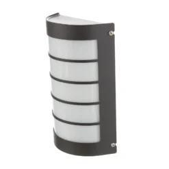 Aplique de pared LED Aqua Marco acero inoxidable antracita rejilla sensor