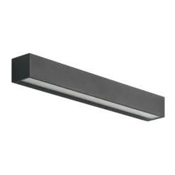 Aplique de pared LED Arcchio Lengo, 50 cm, 2 luces, antracita, CCT