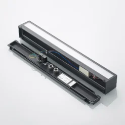 Aplique de pared LED Arcchio Lengo, 50 cm, 2 luces, antracita, CCT