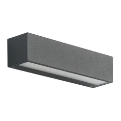 Aplique de pared LED Arcchio Lengo, 25 cm, 1 luz, antracita, CCT