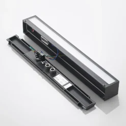 Aplique de pared LED Arcchio Lengo, 50 cm, 1 luz, antracita, CCT