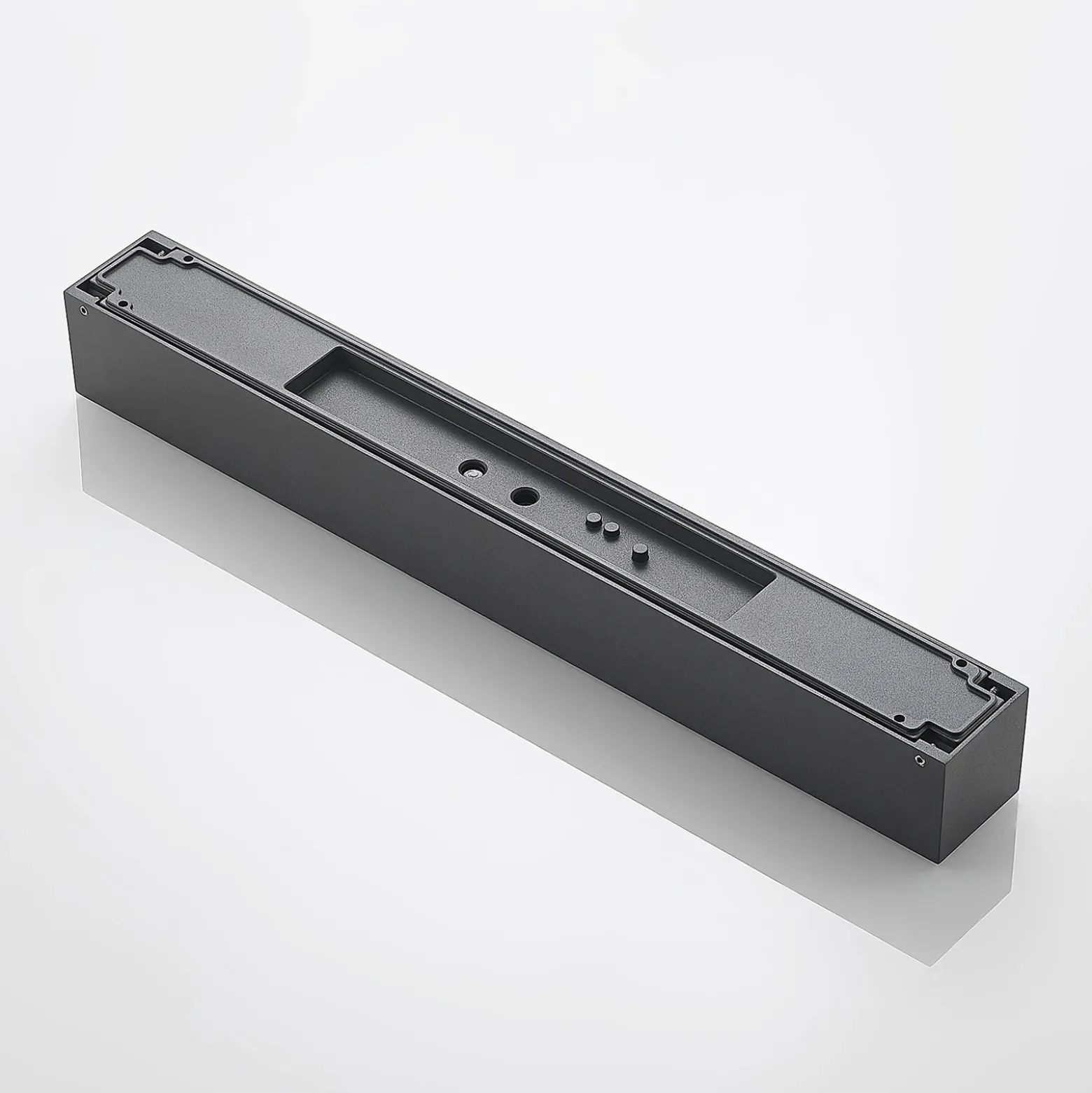 Aplique de pared LED Arcchio Lengo, 50 cm, 1 luz, antracita, CCT