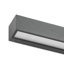 Aplique de pared LED Arcchio Lengo, 50 cm, 1 luz, antracita, CCT