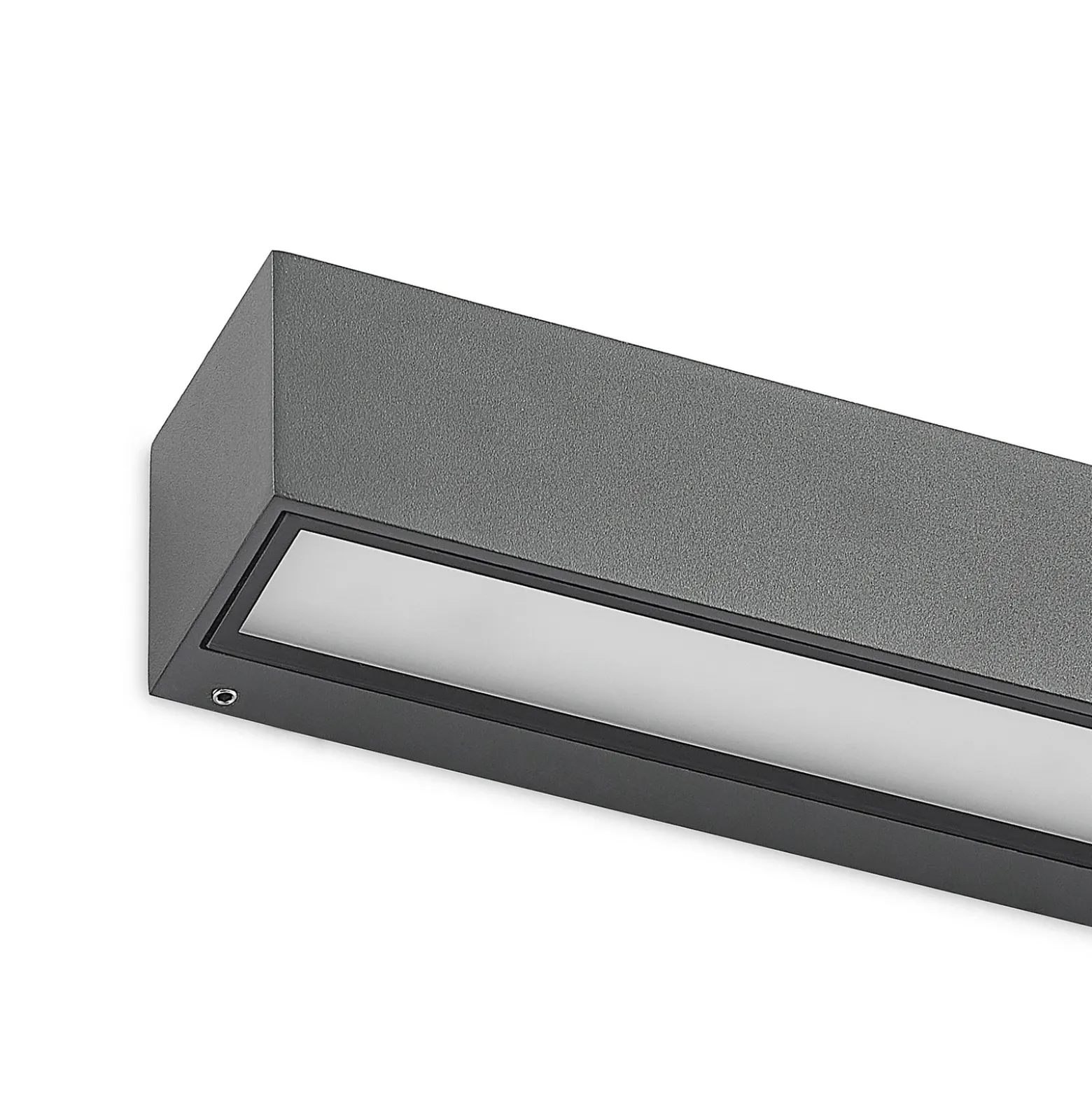 Aplique de pared LED Arcchio Lengo, 50 cm, 1 luz, antracita, CCT