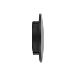 Aplique de pared LED Aria M, negro, aluminio, Ø 18 cm