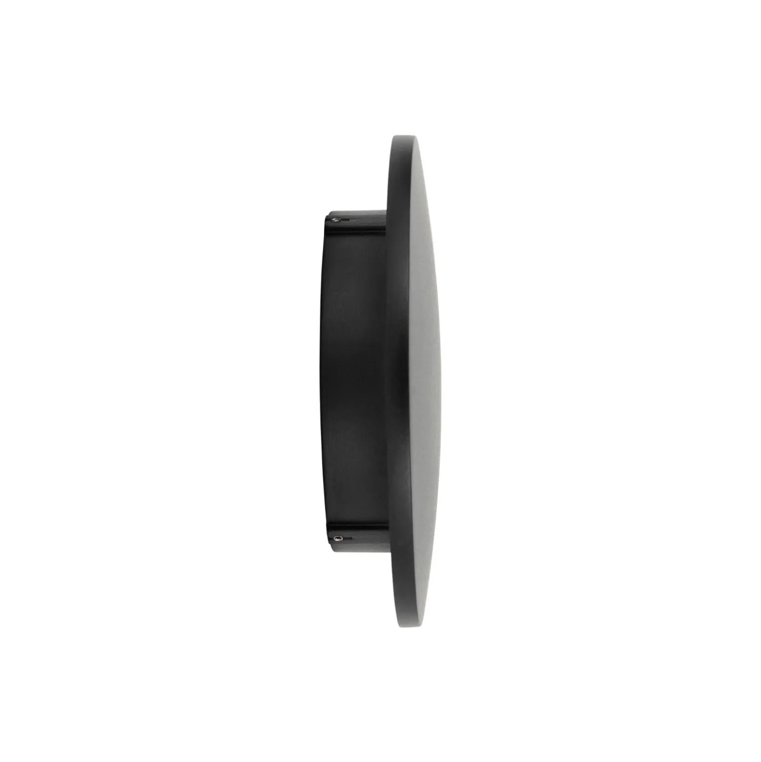 Aplique de pared LED Aria M, negro, aluminio, Ø 18 cm