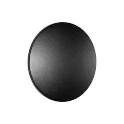 Aplique de pared LED Aria M, negro, aluminio, Ø 18 cm