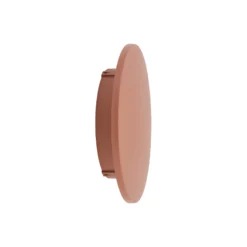 Aplique de pared LED Aria M, rojo ladrillo, aluminio, Ø 18 cm