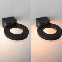 Aplique de pared LED Capera de Paulmann, antracita, CCT, IP44