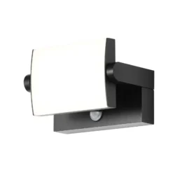 Aplique de pared LED CMD 9081, sensor, antracita, 21 cm, CCT, IP54