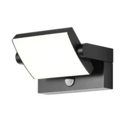 Aplique de pared LED CMD 9081, sensor, antracita, 21 cm, CCT, IP54
