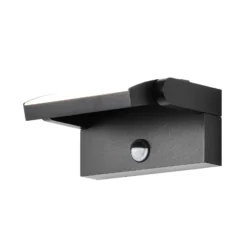 Aplique de pared LED CMD 9081, sensor, antracita, 21 cm, CCT, IP54