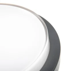 Aplique de pared LED CMD 9162, sensor crepuscular, Ø 26 cm, CCT, IP54