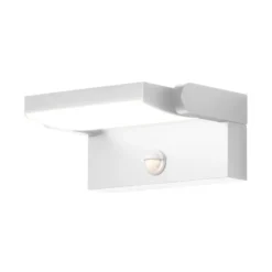 Aplique de pared LED CMD 9111, sensor, blanco, 21 cm, CCT, IP54