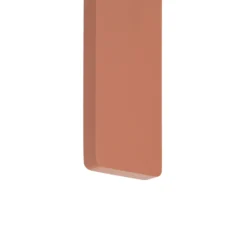 Aplique de pared LED Demi M, rojo ladrillo, aluminio, altura 100 cm, IP54