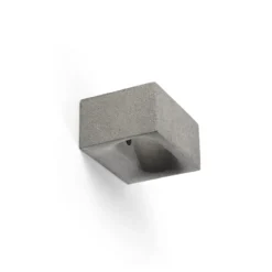 Aplique de pared LED Glint, 2700K, 15 cm, gris, hormigón, IP55