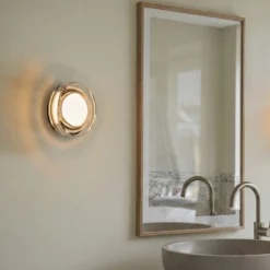 Aplique de pared LED Hugo de LOOM DESIGN, negro/transparente, Ø 17 cm, IP65