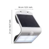 Aplique de pared LED Lamozzo, blanco, altura 21 cm, con sensor