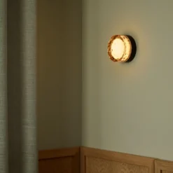 Aplique de pared LED LOOM DESIGN Otto Ice ámbar, 13 cm, CCT, IP65
