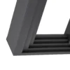 Aplique de pared LED Lucande Ashkan, antracita, IP65