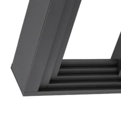 Aplique de pared LED Lucande Ashkan, antracita, IP65
