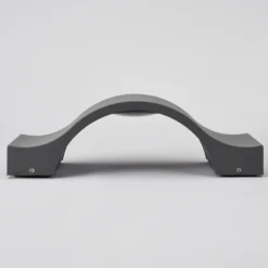 Aplique de pared LED Lucande Jace, antracita, metal, 28 cm, IP54