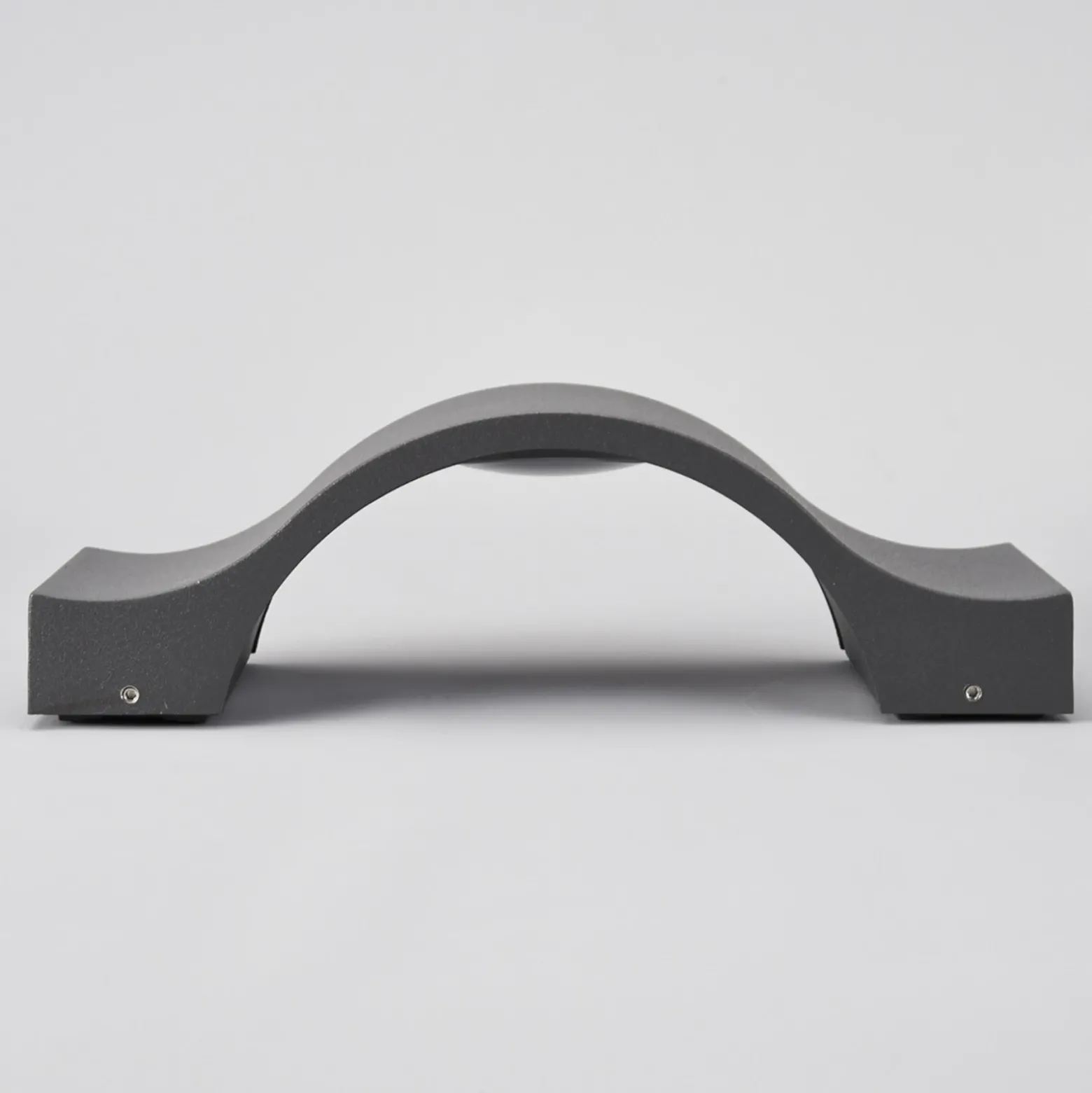 Aplique de pared LED Lucande Jace, antracita, metal, 28 cm, IP54