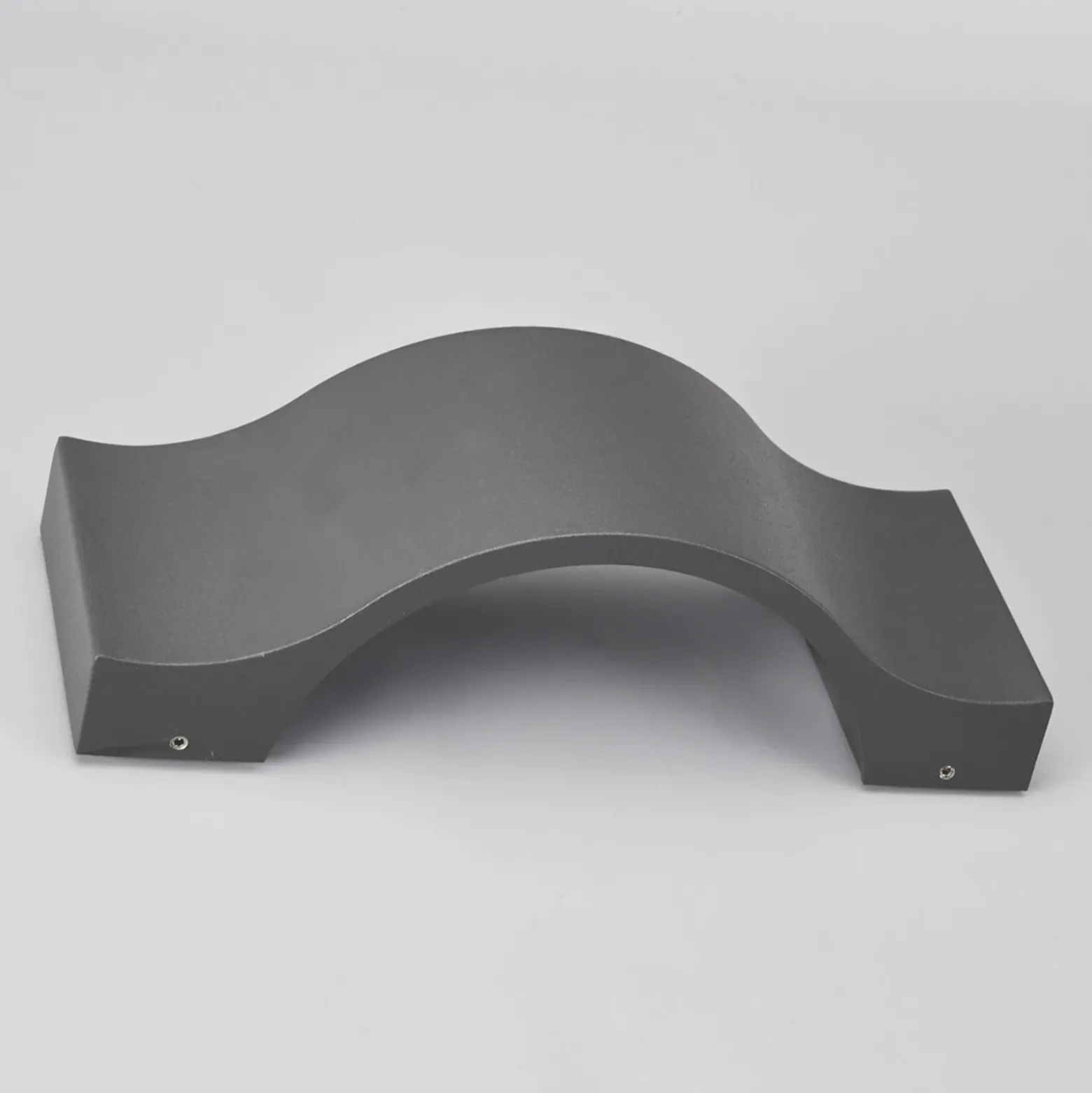 Aplique de pared LED Lucande Jace, antracita, metal, 28 cm, IP54