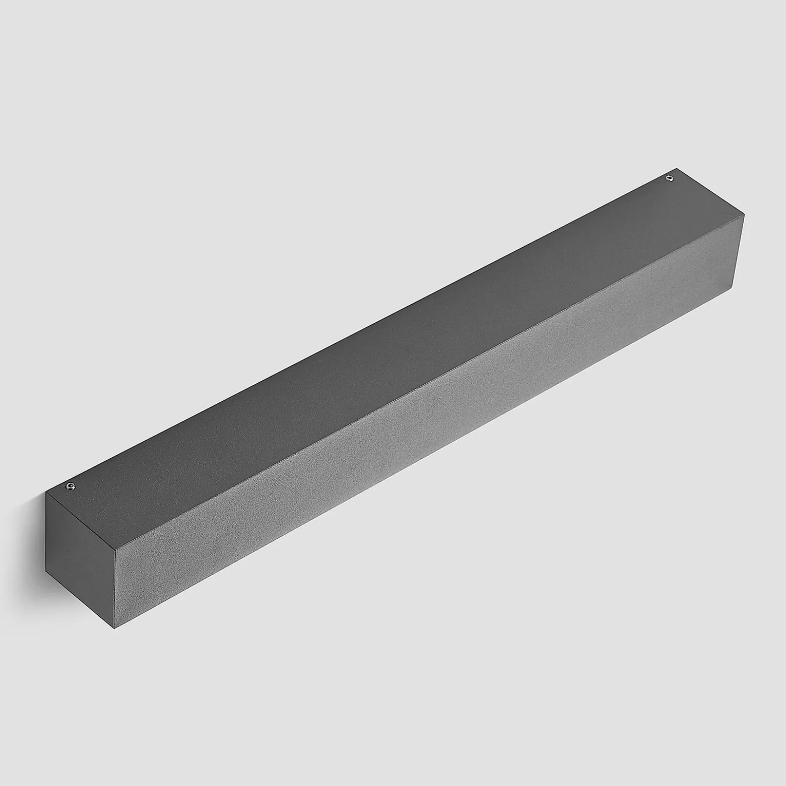 Aplique de pared LED Lucande Lengo, 50 cm, antracita, hacia abajo, 3000 K