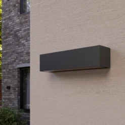 Aplique de pared LED Lucande Lengo, 25 cm, antracita, arriba/abajo, 3000 K