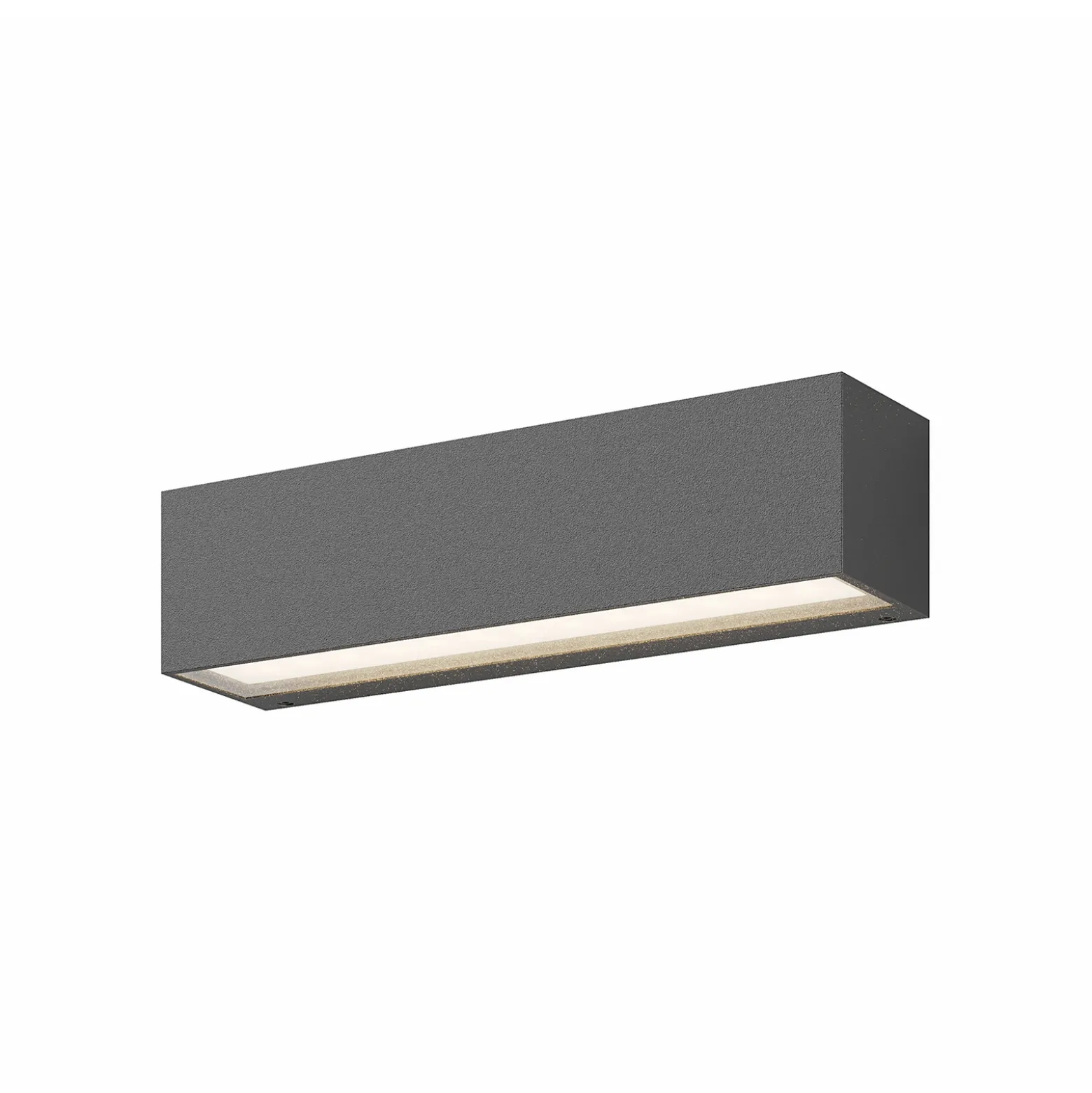 Aplique de pared LED Lucande Lengo, 25 cm, antracita, arriba/abajo, 3000 K