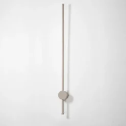 Aplique de pared LED Orla M, arena, aluminio, altura 97 cm