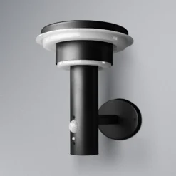 Aplique de pared LED OSRAM ENDURA STYLE SOLAR DOUBLE CIRCLE negra
