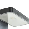 Aplique de pared LED PRIOS Tarlson, angular, antracita, sensor