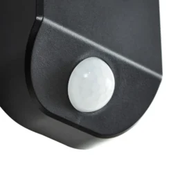 Aplique de pared LED PRIOS Tarlson, redonda, antracita, sensor