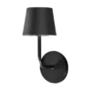 Aplique de pared LED recargable Magnetic, negra, CCT, IP54, atenuable