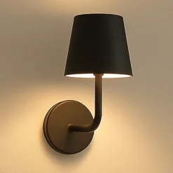 Aplique de pared LED recargable Magnetic, negra, CCT, IP54, atenuable