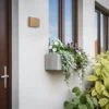 Aplique de pared LED Semi M, aluminio, dorado, longitud 17,5 cm