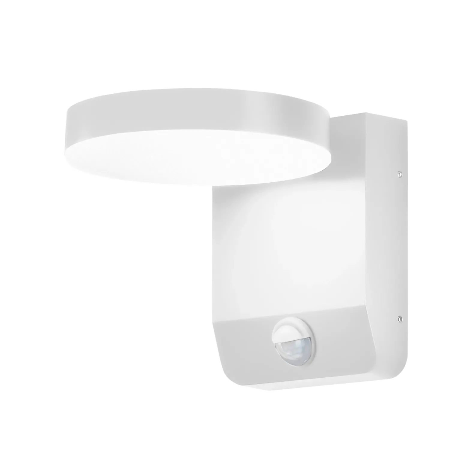 Aplique de pared LED 9113, sensor, blanco, ancho 16 cm, CCT, IP54