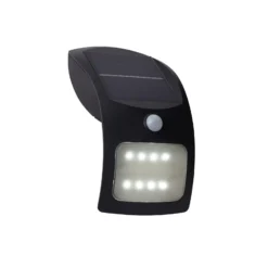 Aplique de pared LED solar 67420BK-PIR, detector de movimiento