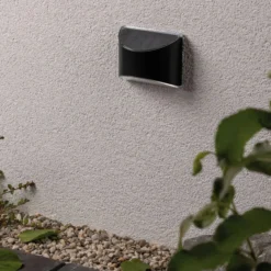 Aplique de pared LED solar Elliot de Paulmann, antracita, IP44