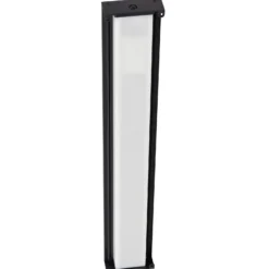 Aplique de pared LED solar Lindby Laarni, atenuable, IP54, negro