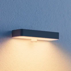 Aplique de pared LED solar STEINEL XSolar SOL-O S, antracita Sensor