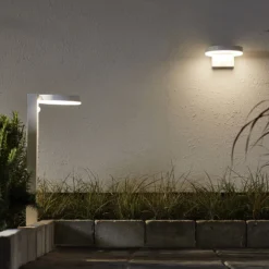 Aplique de pared LED solar Vidi con detector de movimiento