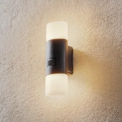 Aplique de pared LED STEINEL L 910 S, color antracita