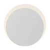 Aplique de pared LED Sun-B, blanco, Ø 15 cm, IP54, USB, atenuador