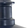 Aplique de pared Lindby Eloretta, negro/azul, acero, IP44, E27