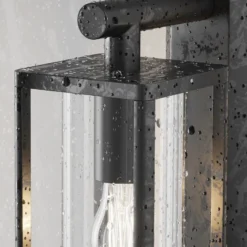 Aplique de pared Maytoni Cell, grafito, aluminio, altura 20 cm, IP65
