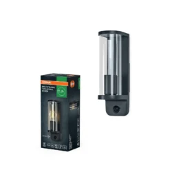 Aplique de pared OSRAM ENDURA CLASSIC TUBULAR, sensor, gris oscuro