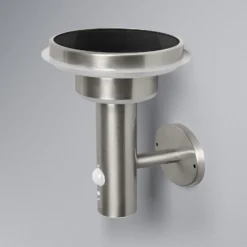 Aplique de pared OSRAM ENDURA STYLE SOLAR DOUBLE CIRCLE acero inoxidable